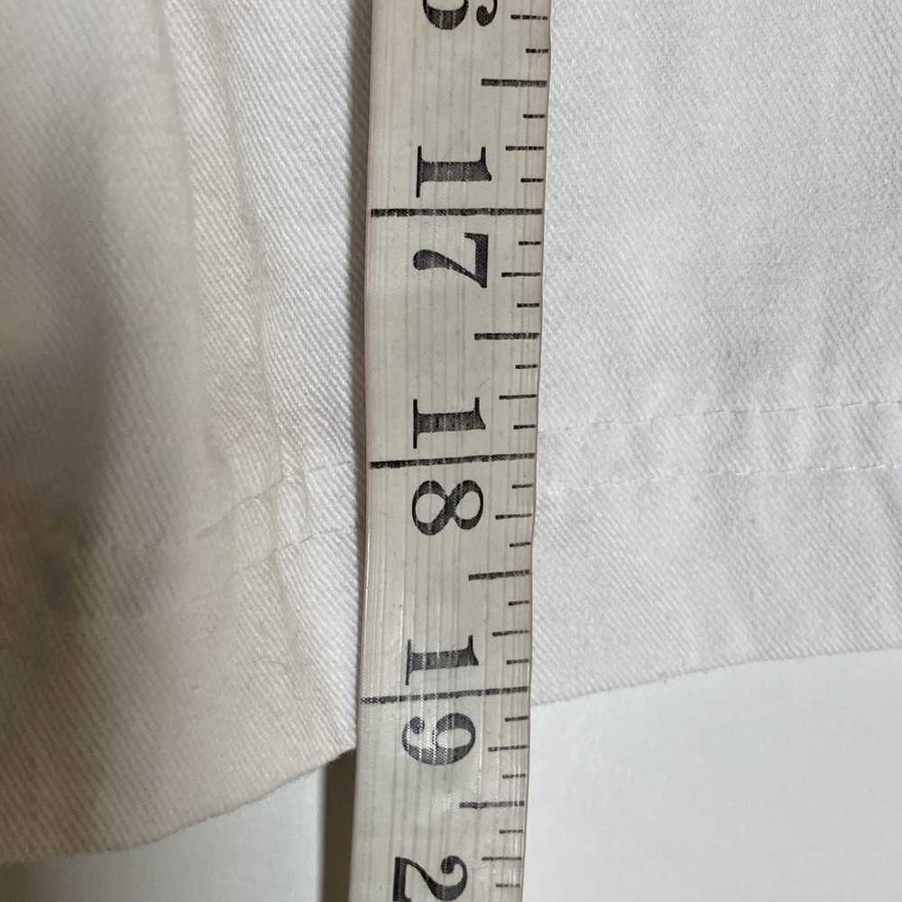 Vintage Browning St Shorts Juniors 9/10 White Pleated Chino High Waist Twill - Picture 13 of 16